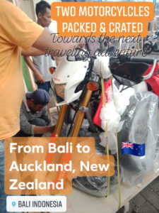 Shipping Motorbike Bali to Auckland New Zealand
